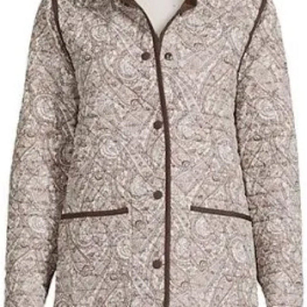 New Women's Paisley Quilted Jacket (Reversible)